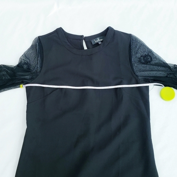 NWT Lulu's Once Upon a Midnight Black Embroidered Bell Sleeves - Picture 7 of 13